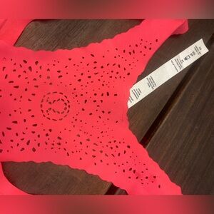 Rare Neon Pink/Salmon Lululemon Cut-Out Racerback